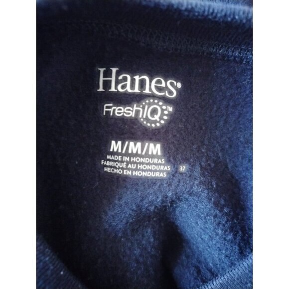 Hanes FreshIQ Gridiron Football Graphic Sweatshirt M Medium Navy Blue - Picture 4 of 8